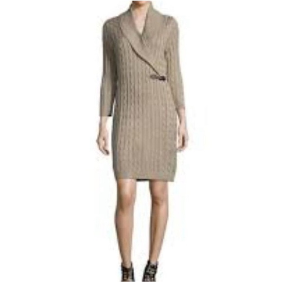 Calvin Klein Dresses & Skirts - CALVIN KLEIN Cable Knit Sweater Dress - Size M